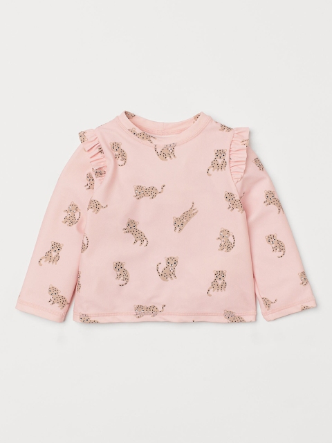 

H&M Girls Pink UPF 50 swim top