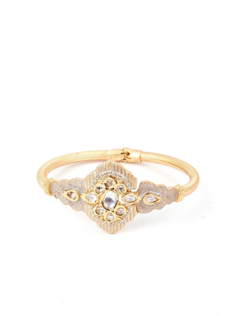 

ODETTE Women Gold-Toned & White Gold-Plated Bangle-Style Bracelet