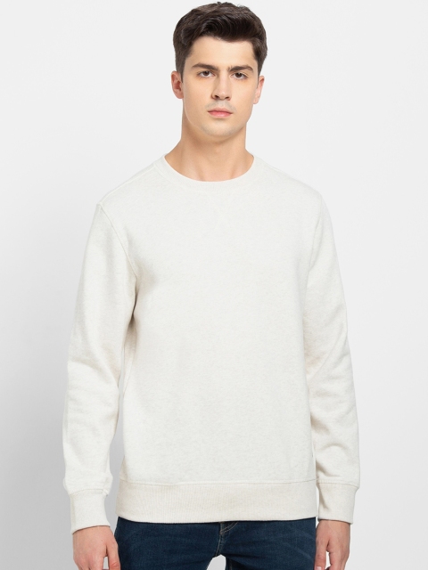

Jockey Men Cream-Coloured Pullover Sweatshirt