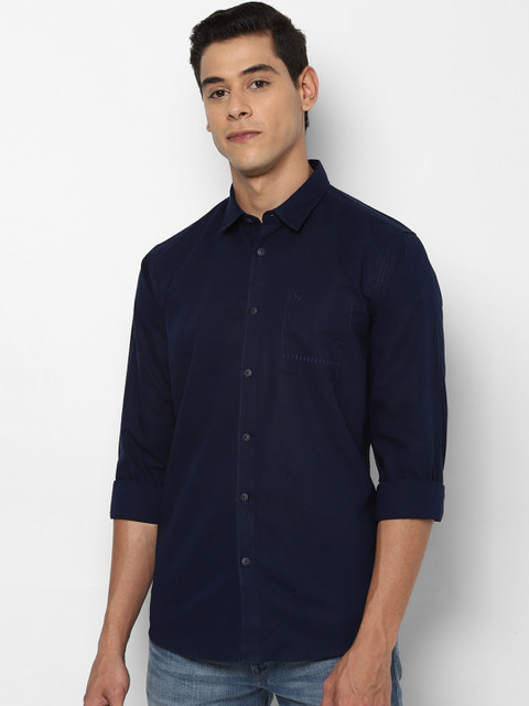 

Allen Solly Sport Men Navy Blue Opaque Casual Shirt