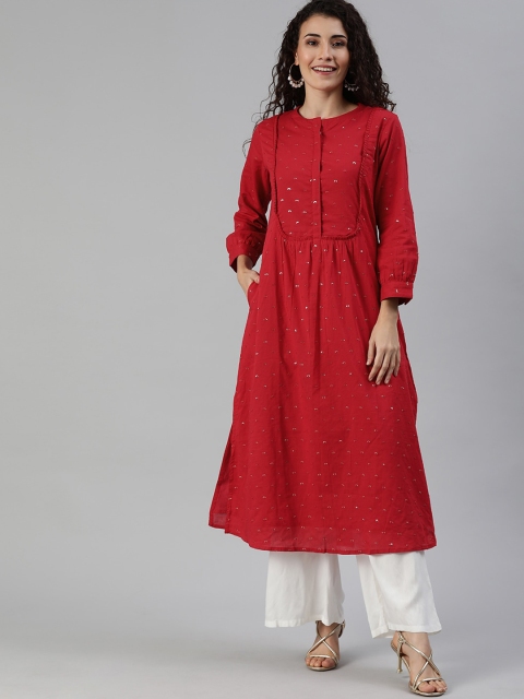 

Ishin Women Red Kurta