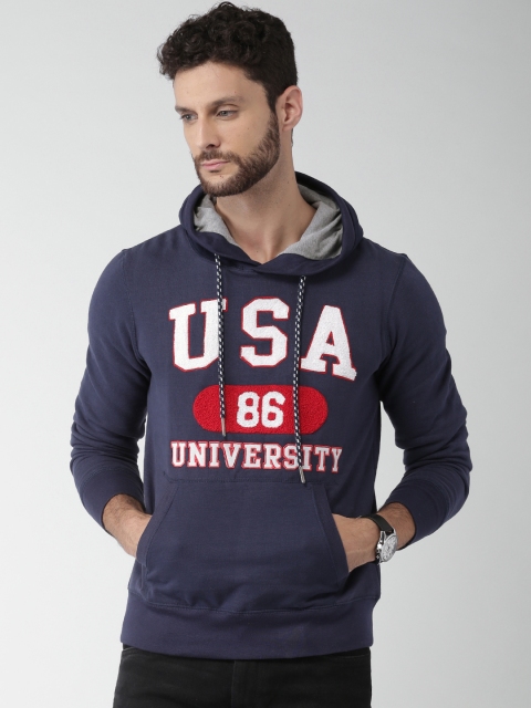 

ALCOTT Navy Hooded Sweatshirt, Navy blue