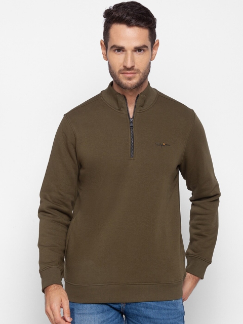 

SPYKAR Men Green Sweatshirt