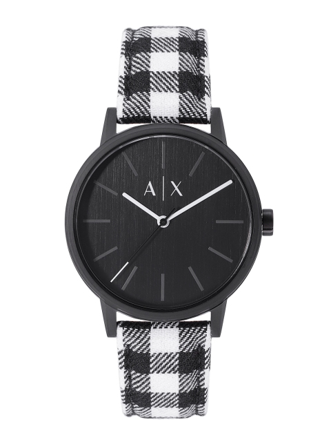 

Armani Exchange Men Black Dial & White Straps Analogue Watch AX2729