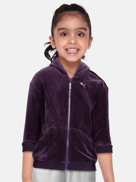 

Puma Girls Purple Alpha Velour Jacket