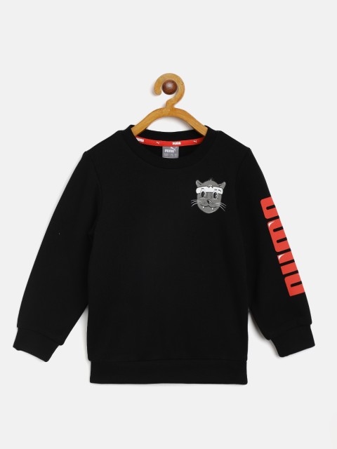 

Puma Kids Black Solid Lil Crew Sweatshirt