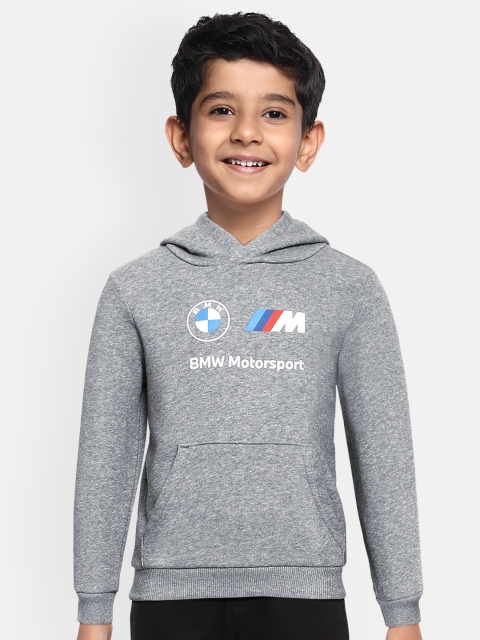 

Puma Kids Grey Hooded BMW M Motorsport Essential Sweatshirt