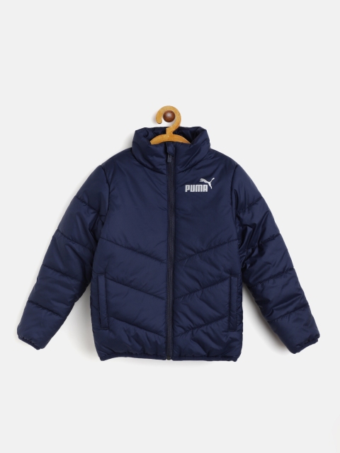 

Puma Boys Navy Blue Water Resistant Padded Jacket