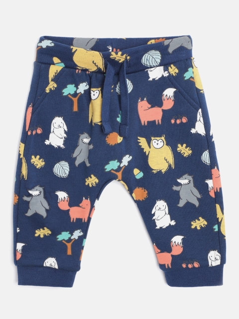 

Marks & Spencer Kids Navy Blue & Yellow Conversational Print Joggers