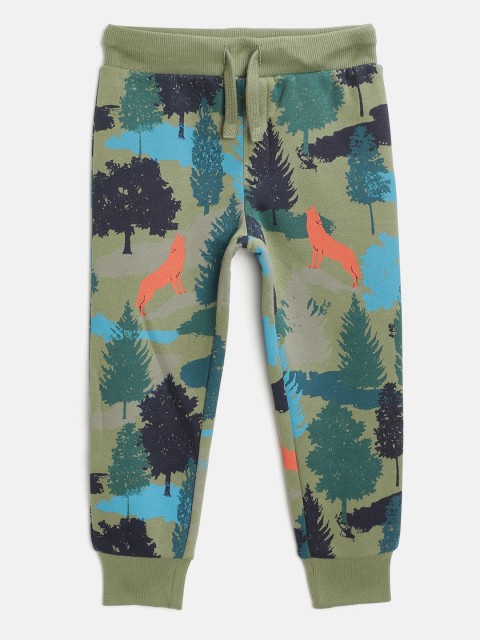 

Marks & Spencer Boys Green & Blue Conversational Print Joggers