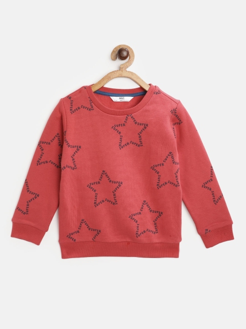 

Marks & Spencer Boys Red & Navy Blue Star Print Sweatshirt