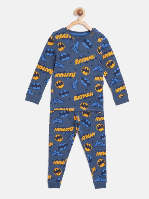 

Marks & Spencer Boys Blue & Yellow Batman Print Pyjamas Set