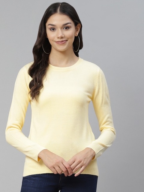 

Marks & Spencer Women Yellow Solid Pullover