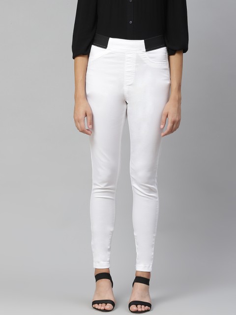 

Marks & Spencer Women White Solid Jeggings