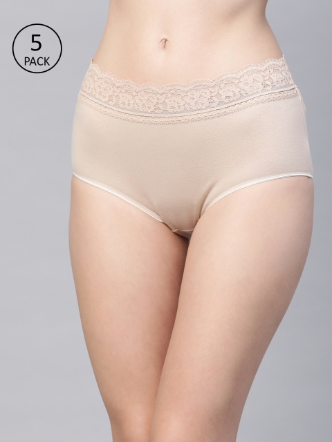 

Marks & Spencer Women Set of 5 Nude-Coloured Hipster Briefs