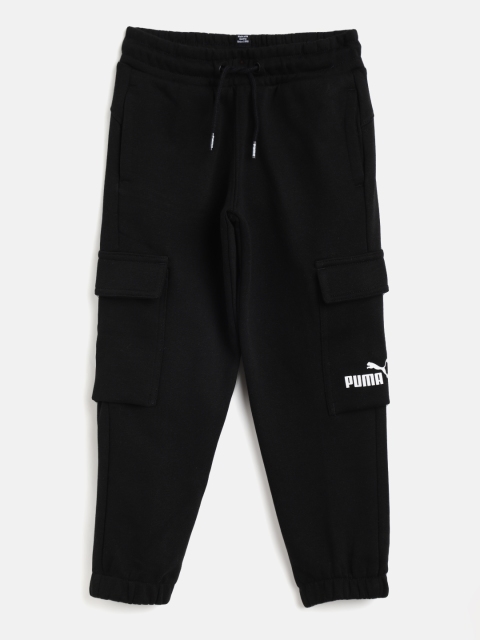 

Puma Boys Black Solid Power Cargo Joggers Sweat Pants