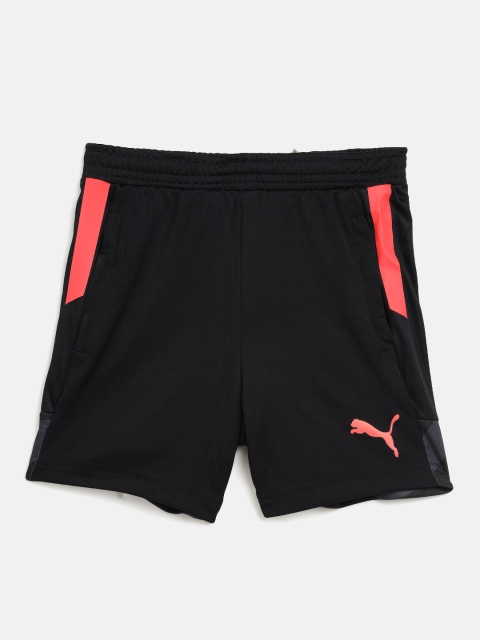 

Puma Kids Black & Red Solid IndividualCUP Sports Shorts