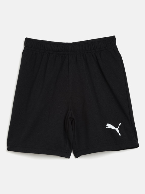 

Puma Kids Black Solid individualRISE Knitted Sports Shorts