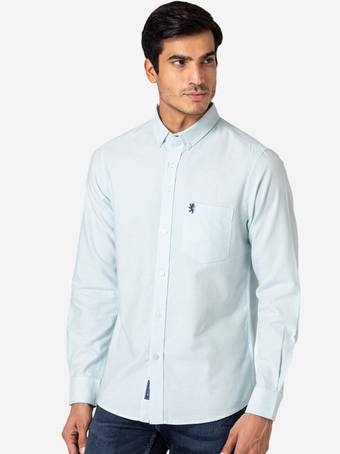 

Red Tape Men Sea Green Cotton Casual Shirt