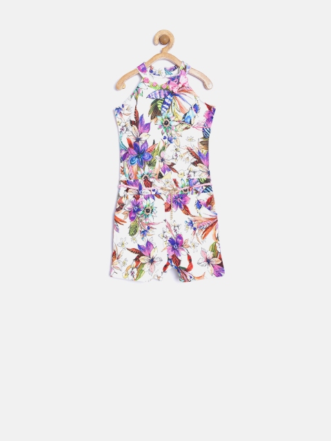 

Tiny Girl Multicoloured Floral Print Playsuit, Multi