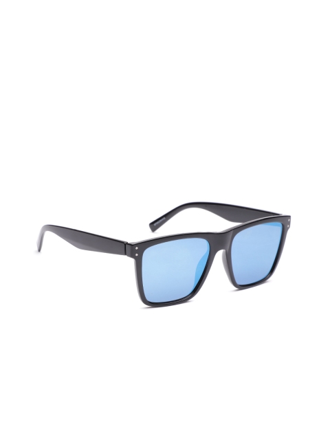 

Carlton London Men Mirrored Rectangle Sunglasses with UV Protected Lens CLSM005, Blue