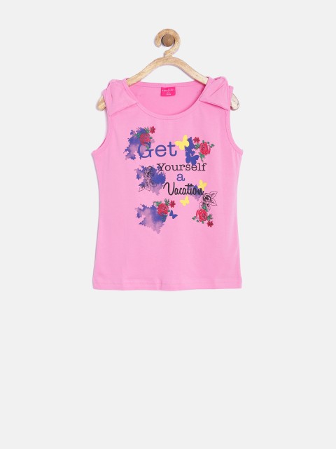 

Tiny Girl Pink Printed Top
