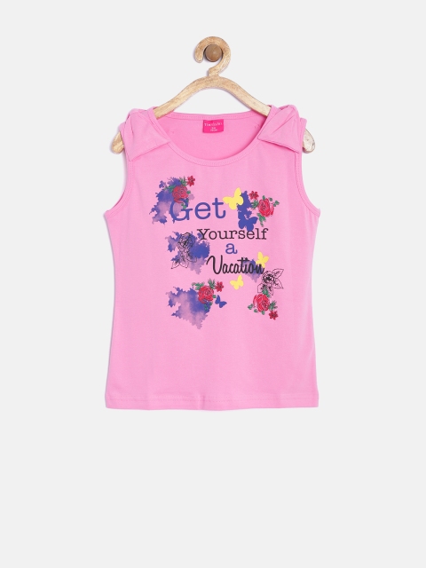 

Tiny Girl Pink Printed Top