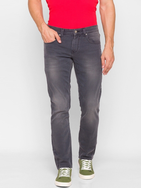 

SPYKAR Men Grey Relaxed Fit Low Distress Jeans