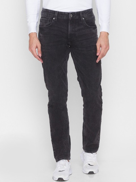 

SPYKAR Men Charcoal Relaxed Fit Mildly Distressed Jeans