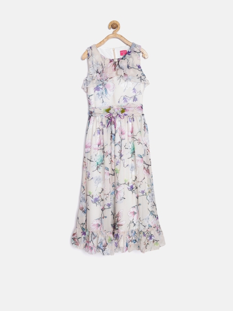 

Tiny Girl Beige Printed Maxi Dress