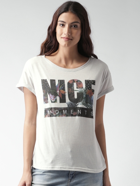 

ALCOTT Women Grey Printed T-Shirt