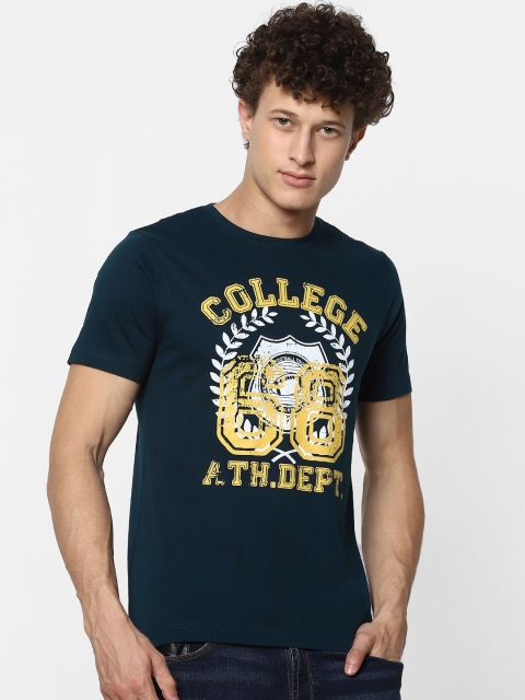 

MARCA Disati Men Green Printed Raw Edge T-shirt