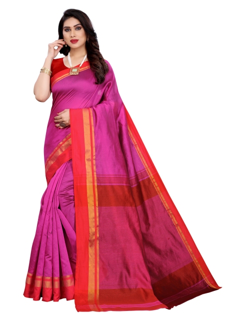 

KALINI Magenta & Red Zari Saree