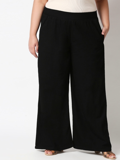 

X Claim Women Black Flared High-Rise Jeans