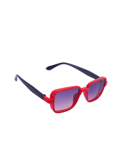 

Spiky Kids Red Full-Rim Rectangle Sunglasses