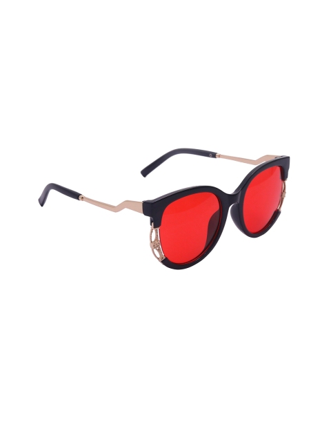 

Spiky Unisex Kids Red Lens & Black Wayfarer Sunglasses with UV Protected Lens 2952_BLK_RED