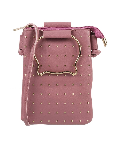 

WALKWAY Women Purple Embellished Purse With Shoulder Straps
