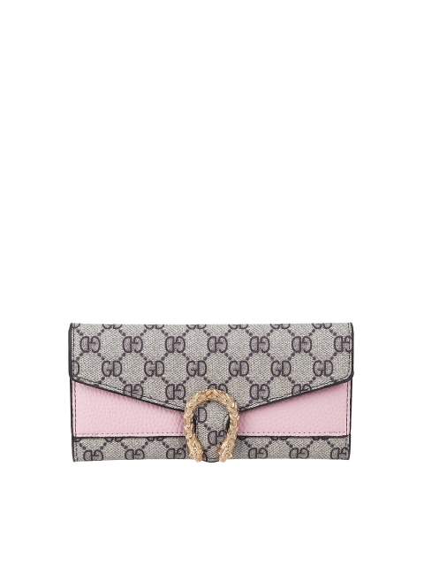 

WALKWAY Women Peach & Grey Geometric Printed Three-Fold Wallet