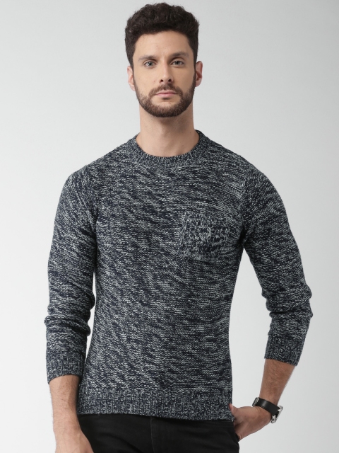 

ALCOTT Men Navy Blue Sweater