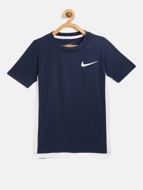 

Nike Boys Blue Brand Logo DF Trophy T-shirt