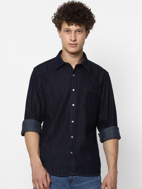 

MARCA Disati Men Navy Blue Slim Fit Opaque Casual Shirt
