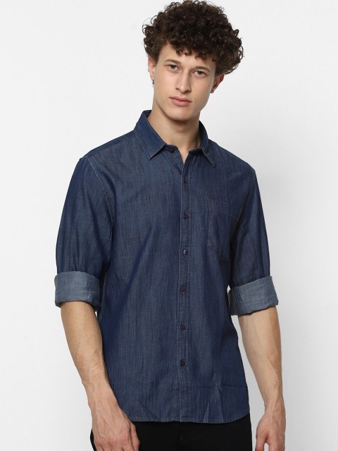 

MARCA Disati Men Blue Slim Fit Opaque Casual Shirt