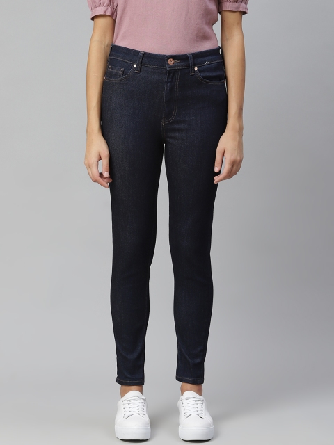 

Marks & Spencer Women Navy Blue Skinny Fit High-Rise Stretchable Jeans