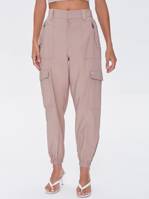 

FOREVER 21 Women Mauve Joggers Trousers