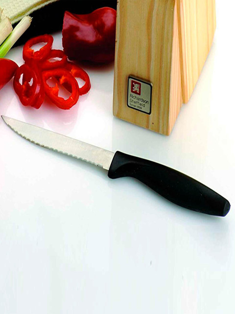 

Richardson Sheffield Black & Silver-Toned Solid Stainless Steel Knife