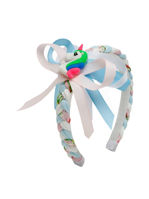 

TIPY TIPY TAP Girls White & Pink Spiral Hairband