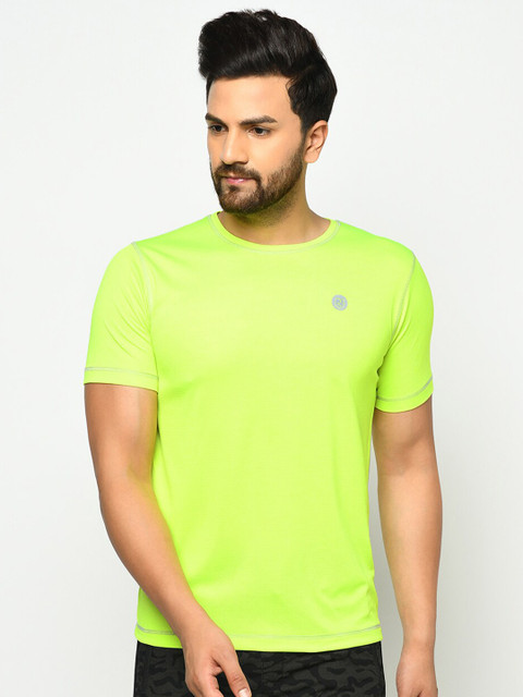 

Rigo Men Lime Green Slim Fit T-shirt