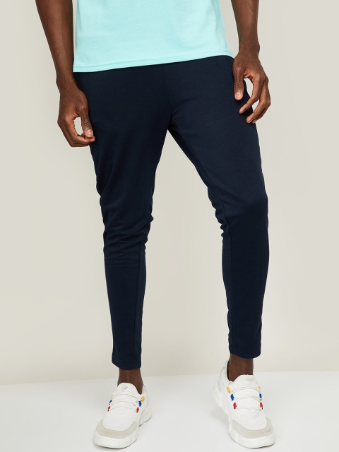 

Kappa Men Navy Blue Solid Slim-Fit Track Pants