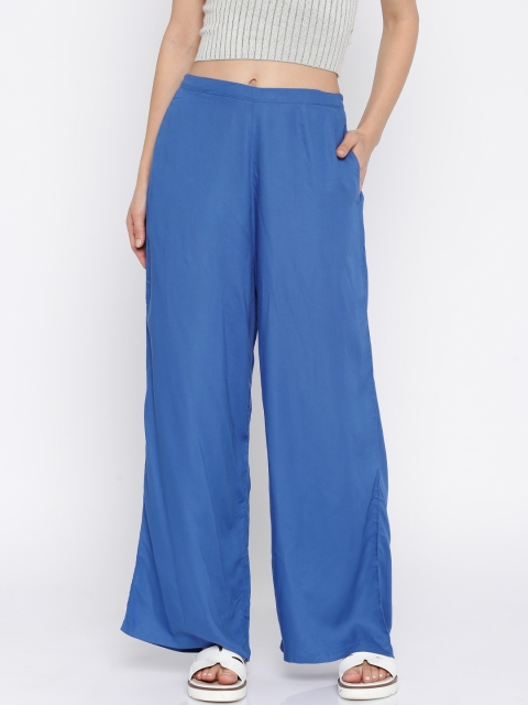 

Fusion Beats Women Blue Palazzo Trousers