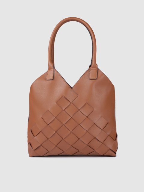 

Accessorize Brown Textured Harley Weave Shoulder Bag with Pouch